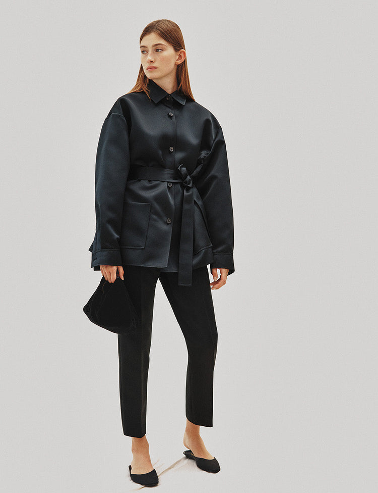 The Cigarette Pants in Duchess Satin