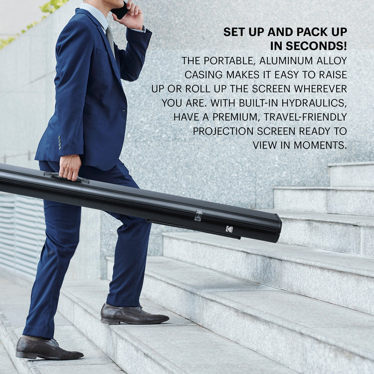 Instant Cinema 100” Pull Up Projection Screen