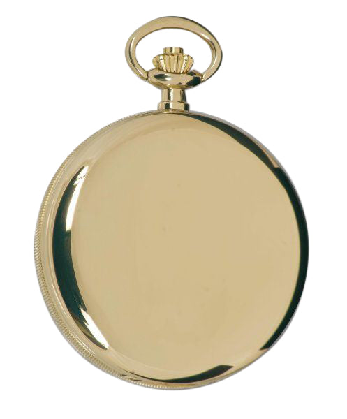 Quartz Full Hunter Pocket Watch in Gold