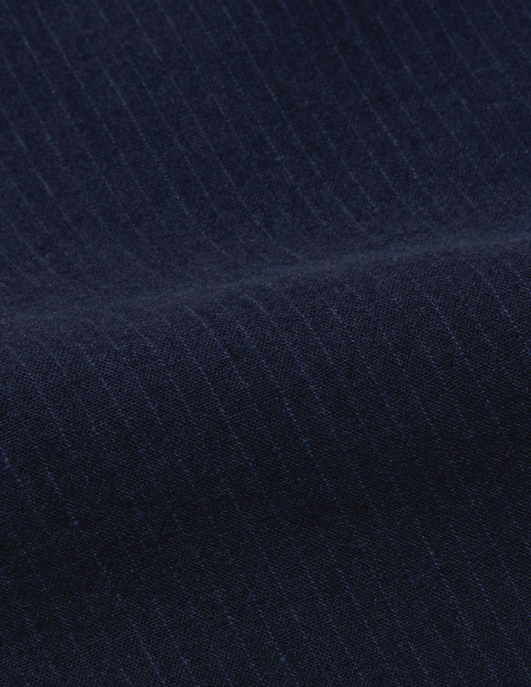 Ravello Cotton Linen Pant in Navy/Blue Stripe
