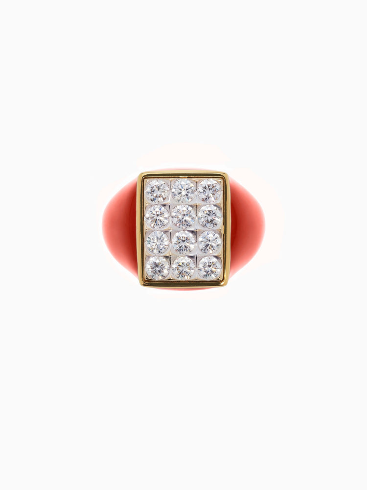 Ilaria Icardi X AirMail Red Tuxedo Ring