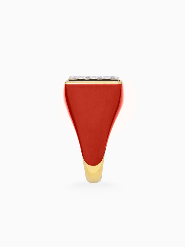 Ilaria Icardi X AirMail Red Tuxedo Ring