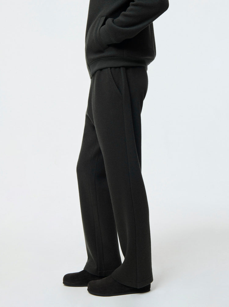 Cashmere Wool Straight Leg Trouser