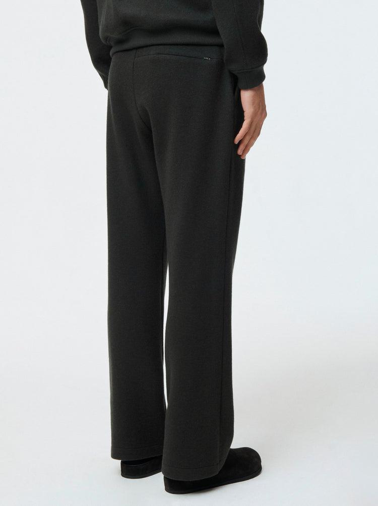 Cashmere Wool Straight Leg Trouser