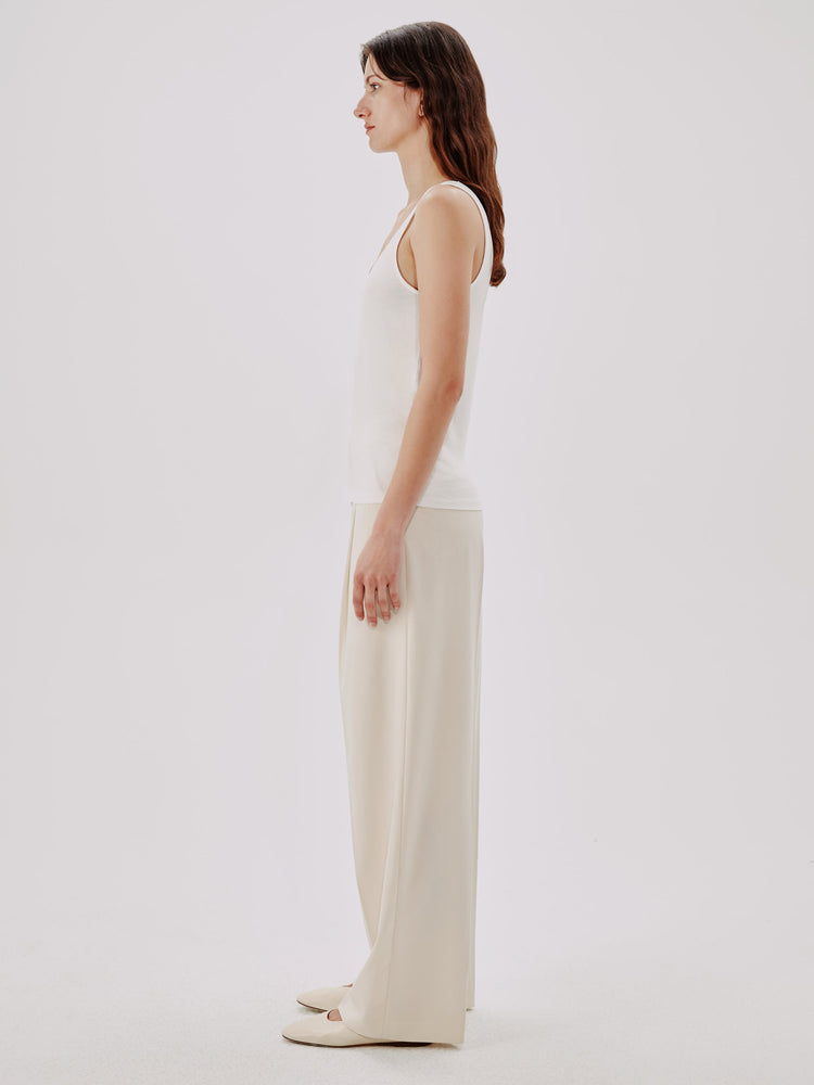 Slim Tank Top in White
