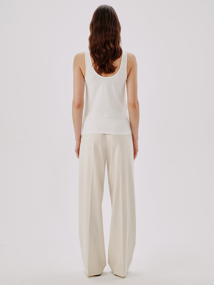Slim Tank Top in White