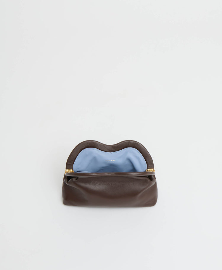Baci Bag - Chocolate/Periwinkle