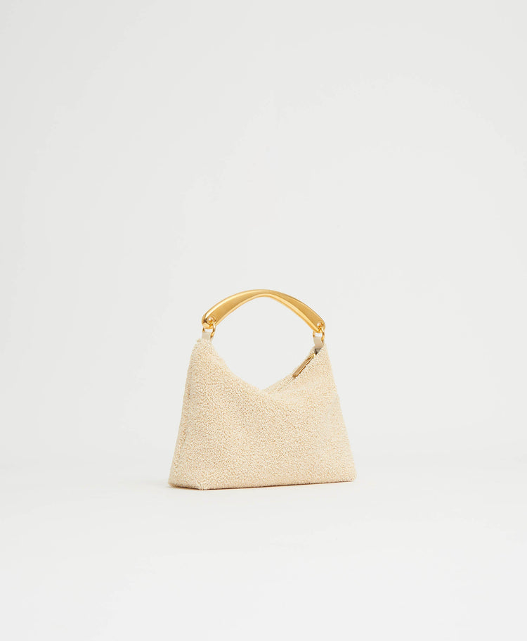 Metal Handle Hera - Jasmine Textured Raffia