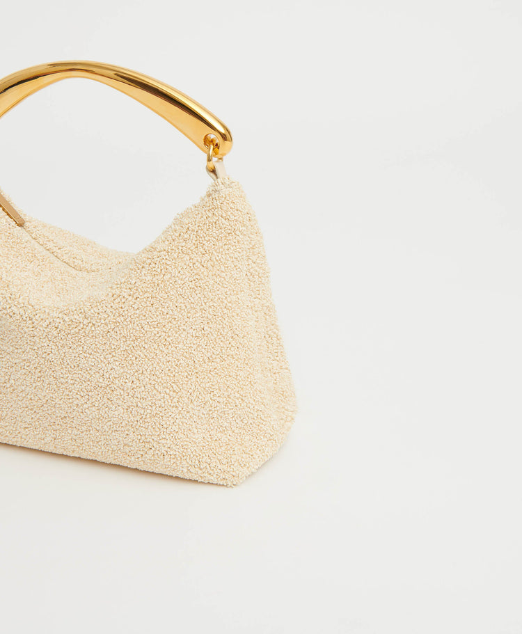 Metal Handle Hera - Jasmine Textured Raffia