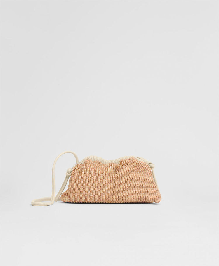 Mini Cloud Clutch - Natural/Jasmine Raffia