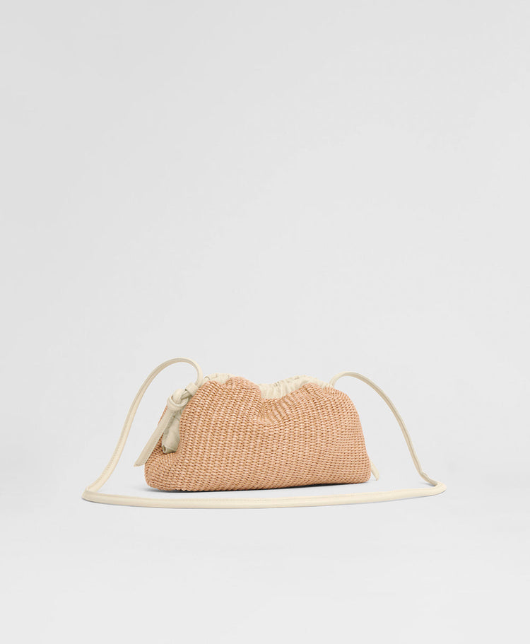 Mini Cloud Clutch - Natural/Jasmine Raffia