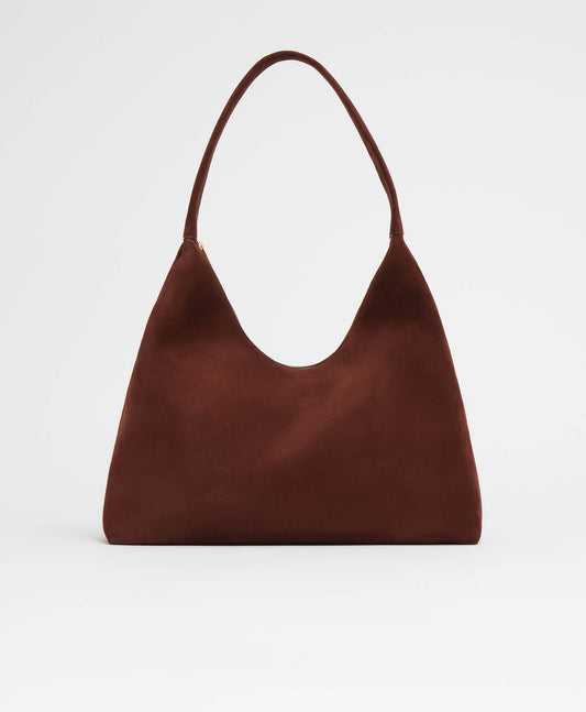 Maxi Candy Hobo - Chocolate Suede