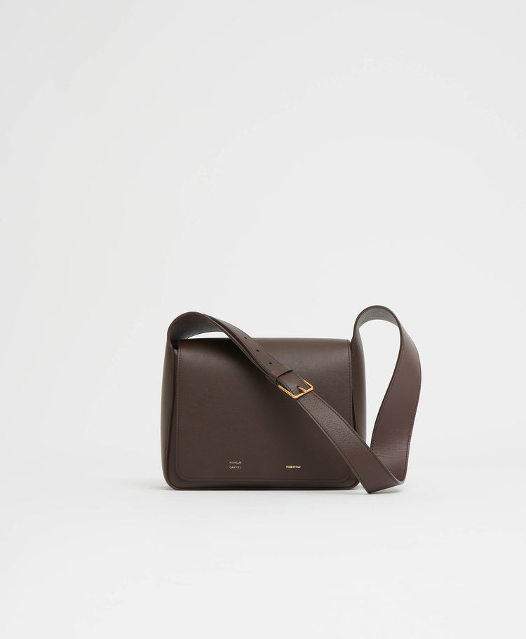 Box Shoulder Bag - Chocolate
