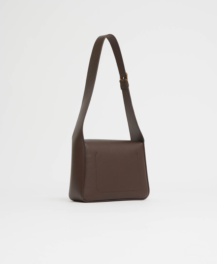 Box Shoulder Bag - Chocolate