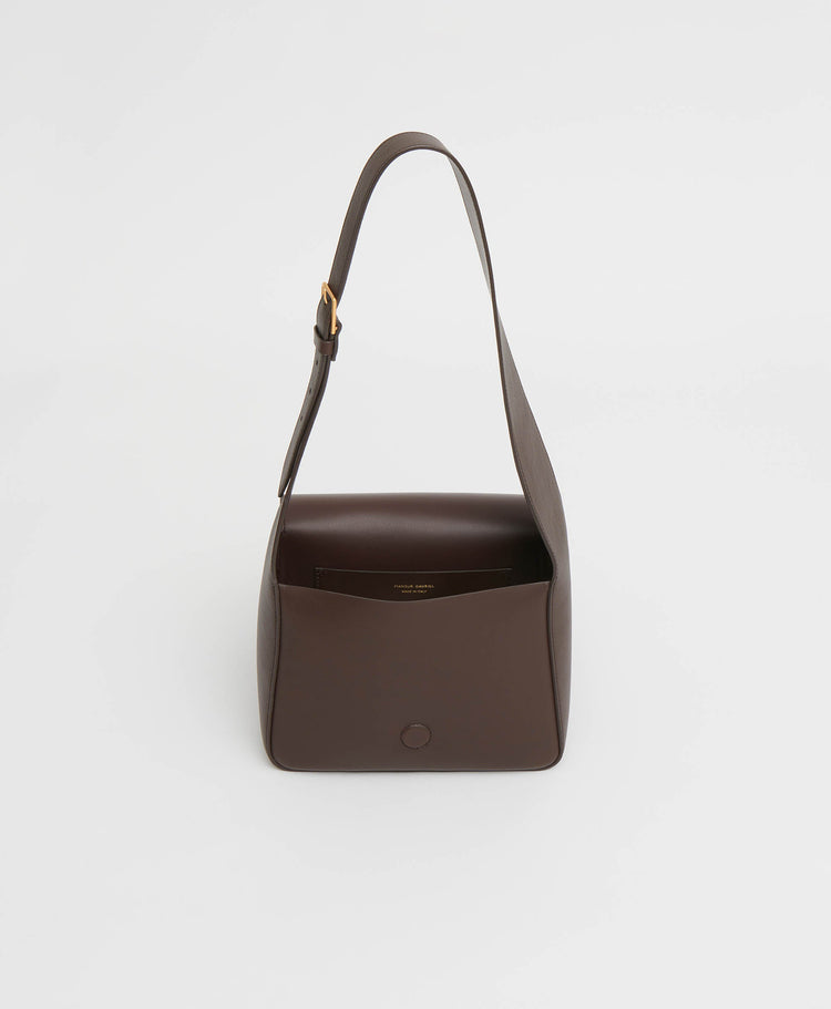 Box Shoulder Bag - Chocolate