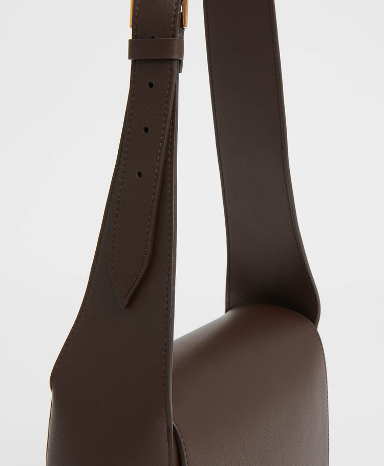 Box Shoulder Bag - Chocolate