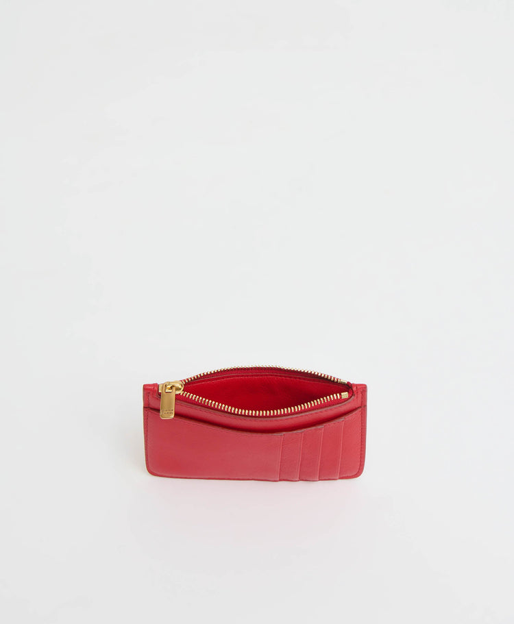 Zip Card Holder - Poppy