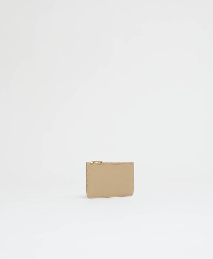 Zip Card Holder - Warm Grey