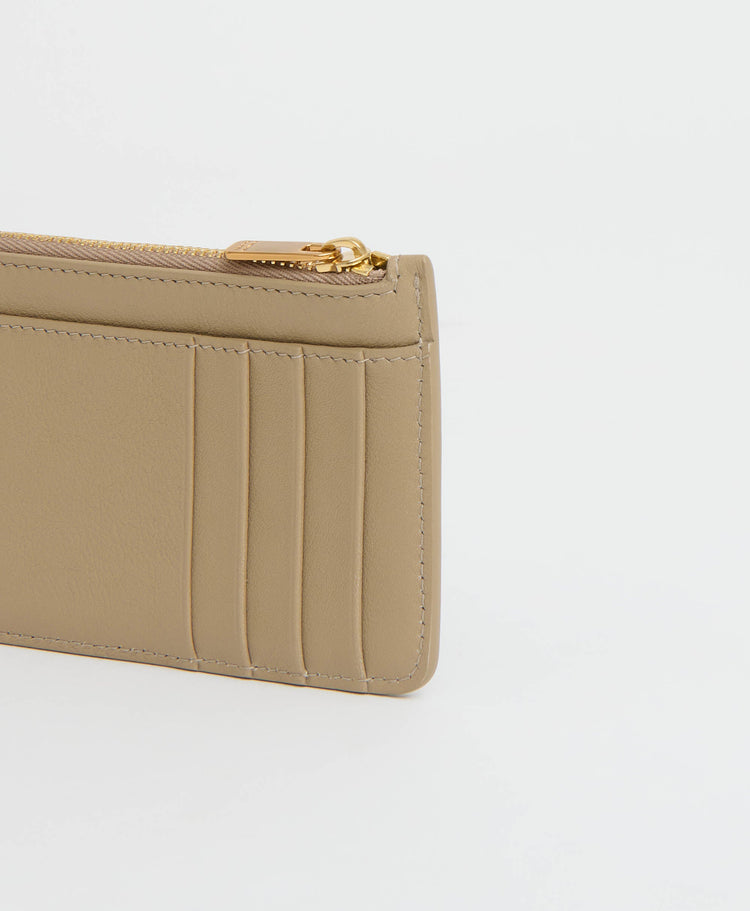 Zip Card Holder - Warm Grey