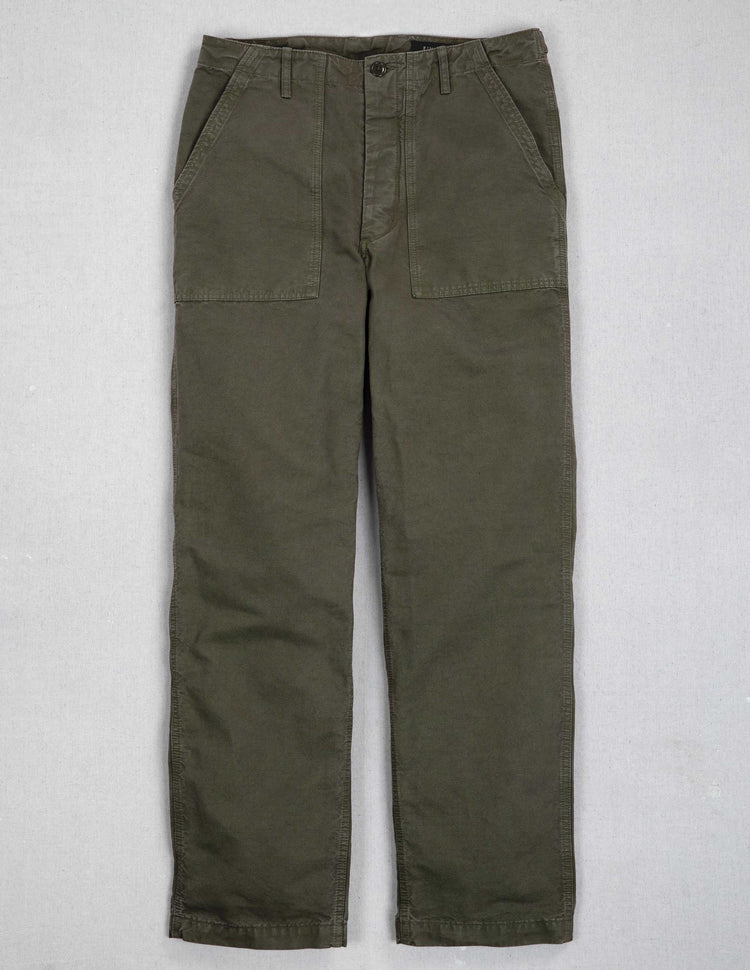 Series II Garment Dyed Utility Pant in Vintage Olive