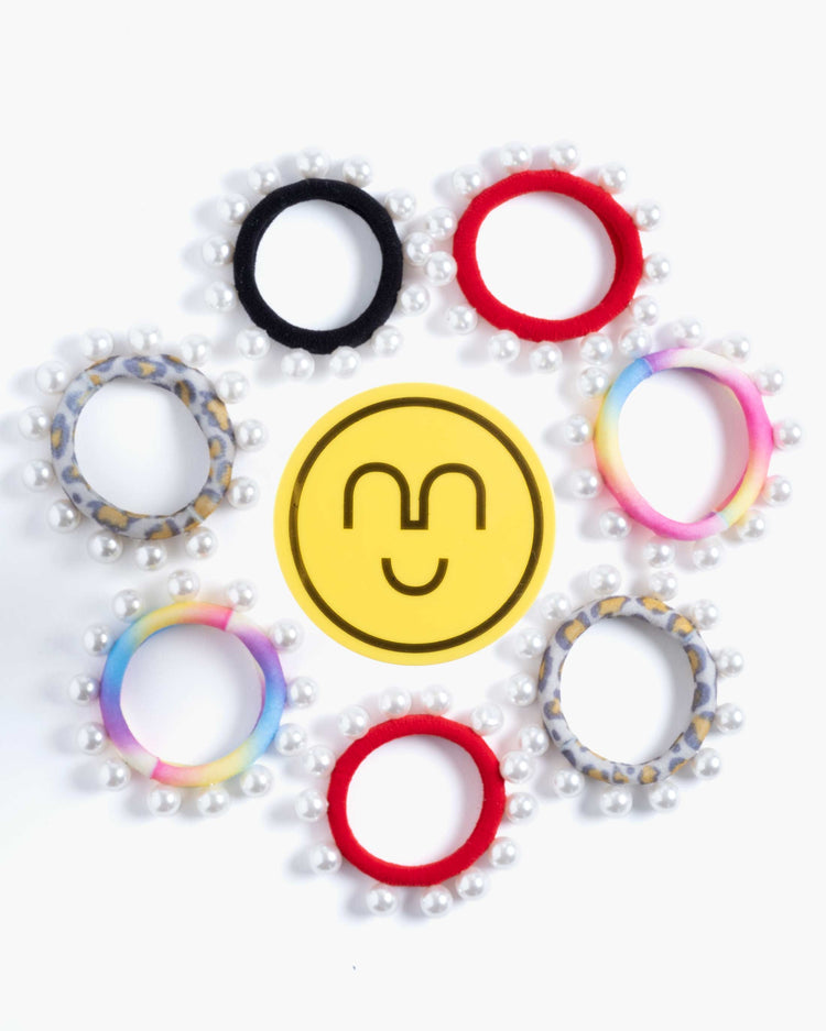 Central Park Hybrid Pearl Bracelet and Hair Ties