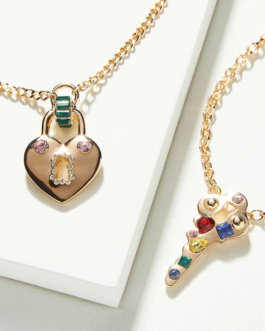 Lock & Key “Mommy & Me” Necklace Set
