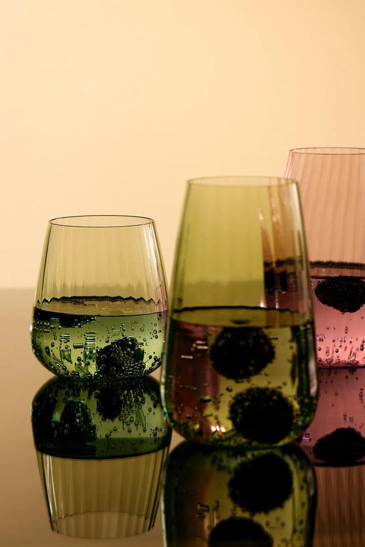 Positano Long Glass in Green
