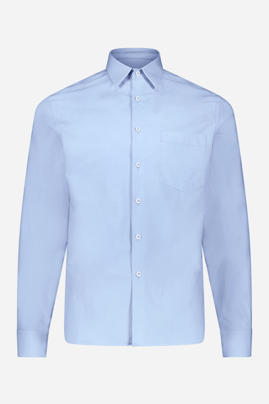 Henry Men’s Poplin Shirt in Blue