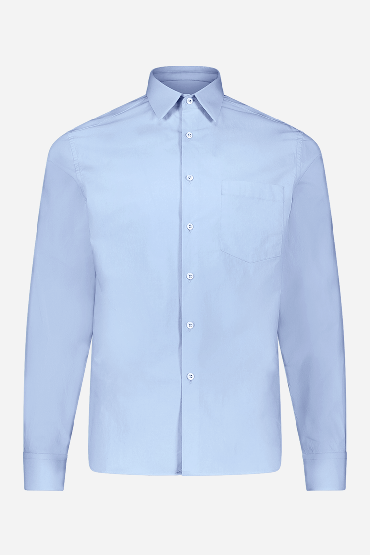 Henry Men’s Poplin Shirt in Blue