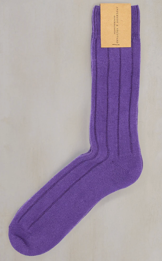 Soft Shetland and Cashmere Socks