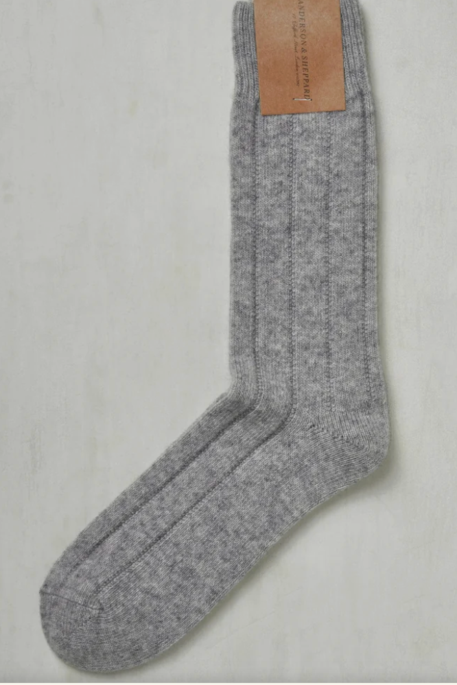 Soft Shetland and Cashmere Socks