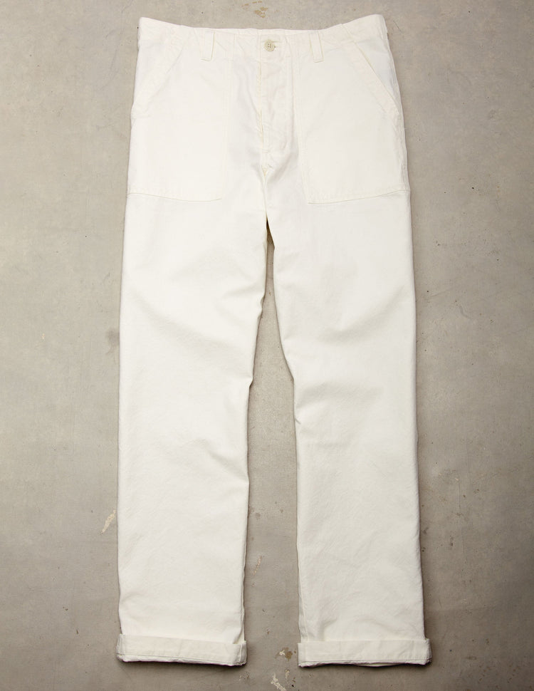 Series II Garment Dyed Utility Pant in Chalk