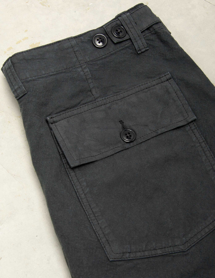 Series II Garment Dyed Utility Pant in Vintage Black