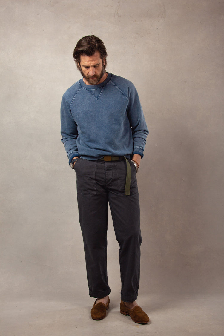 Series II Garment Dyed Utility Pant in Vintage Black