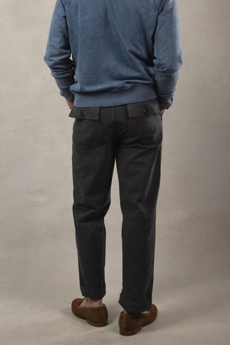 Series II Garment Dyed Utility Pant in Vintage Black