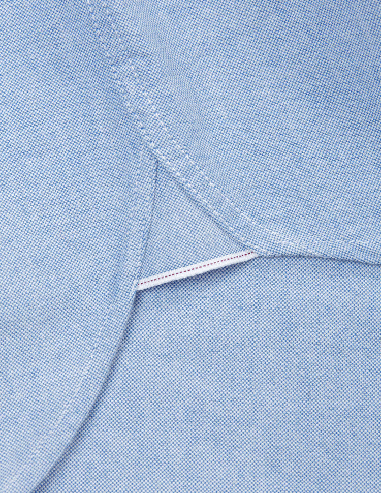 Shaw Selvedge Oxford Button Down in French Blue