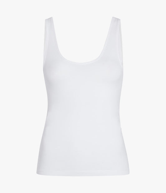 Slim Tank Top in White