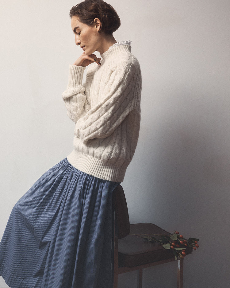 Snow Goose Sweater in Creme