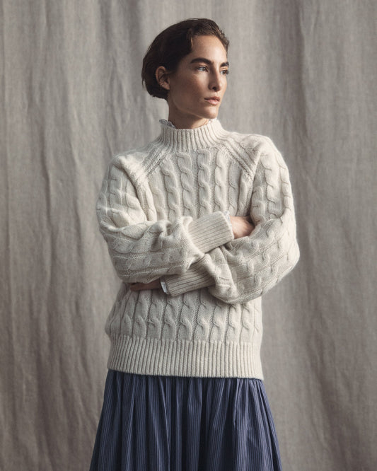 Snow Goose Sweater in Creme