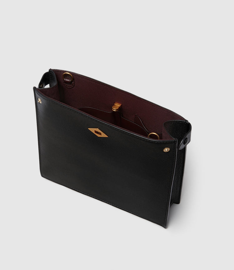 Stowaway Crossbody Bag in Elvis Black