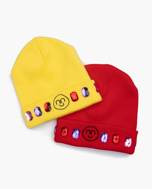 Snowball Fight Beanie Hat Set