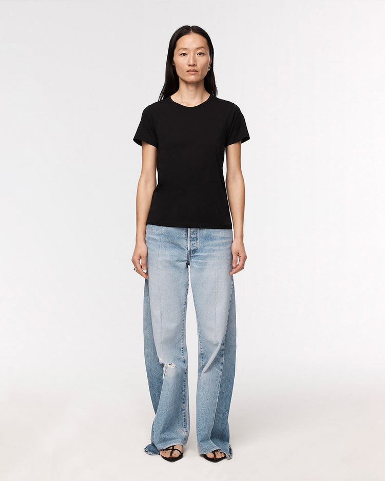 Crew Neck T-Shirt in Black