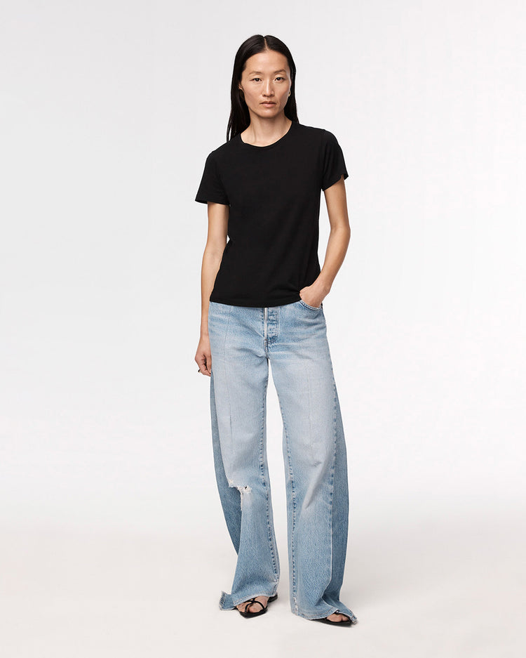 Crew Neck T-Shirt in Black