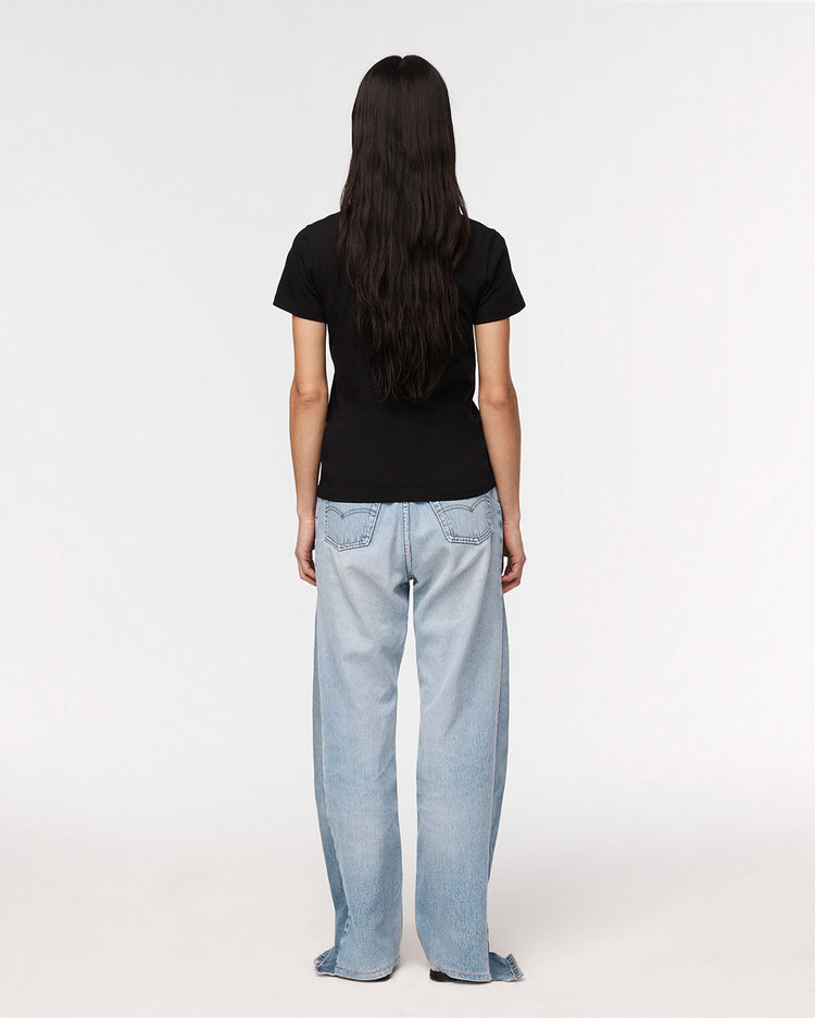 Crew Neck T-Shirt in Black