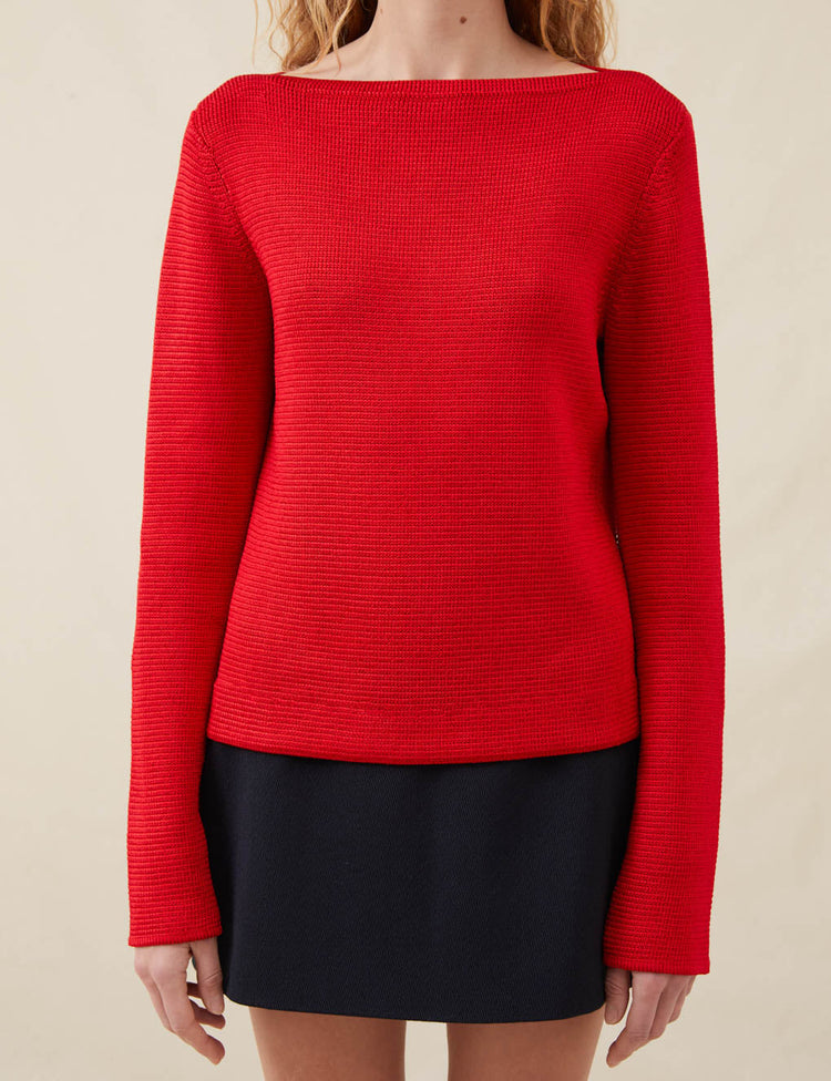 The Silk Boatneck Sweater