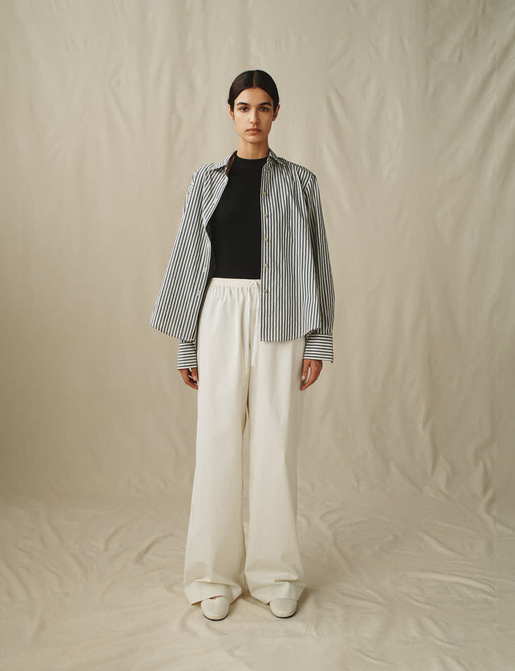 The Slouch Pants in Cotton Poplin