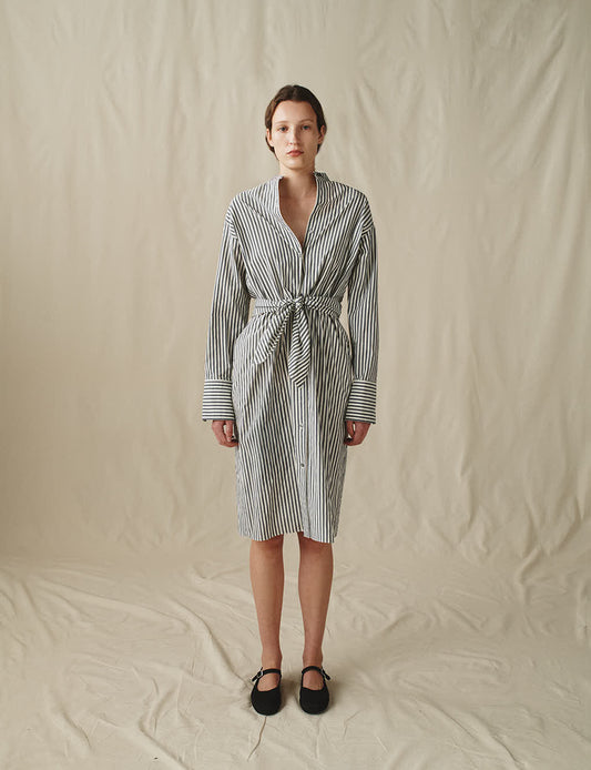 The Shirtdress in Sunwashed Stripe