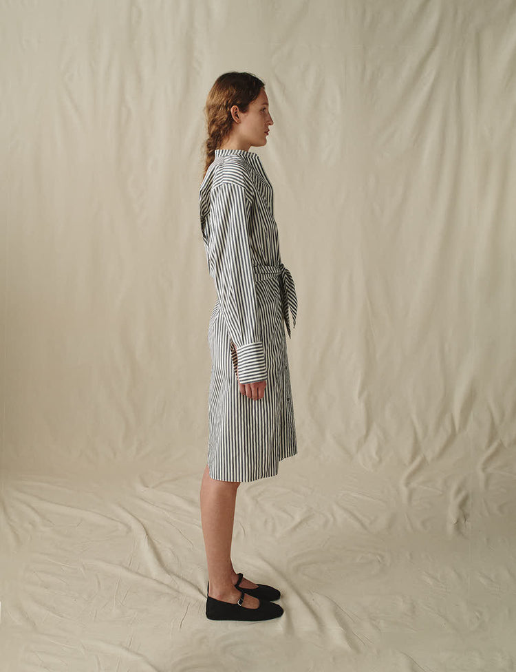 The Shirtdress in Sunwashed Stripe