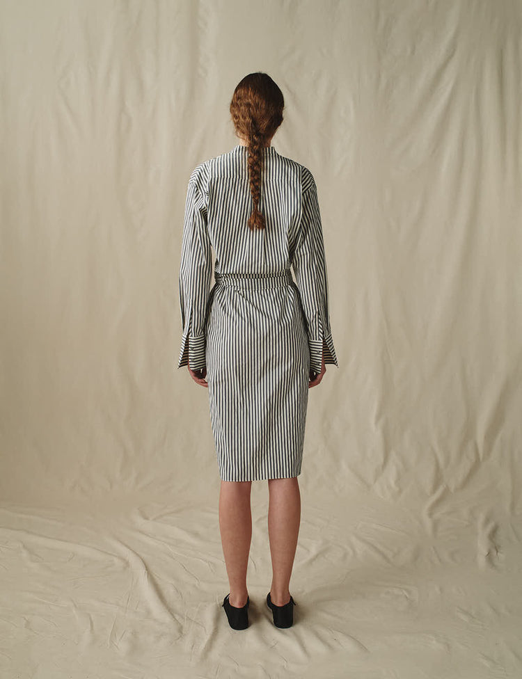 The Shirtdress in Sunwashed Stripe
