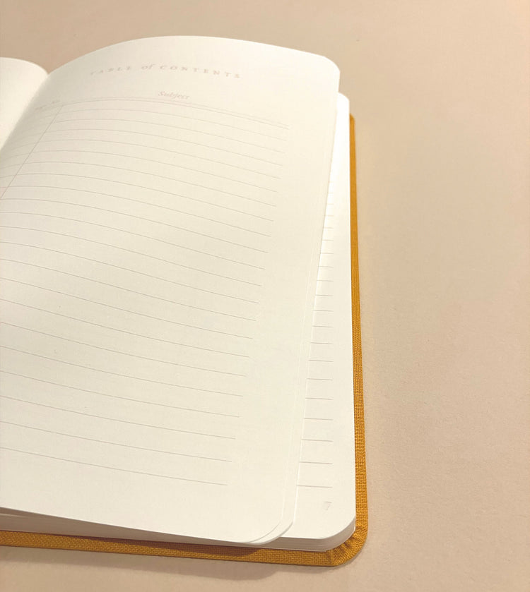 Flexi Linen Journal in Turmeric